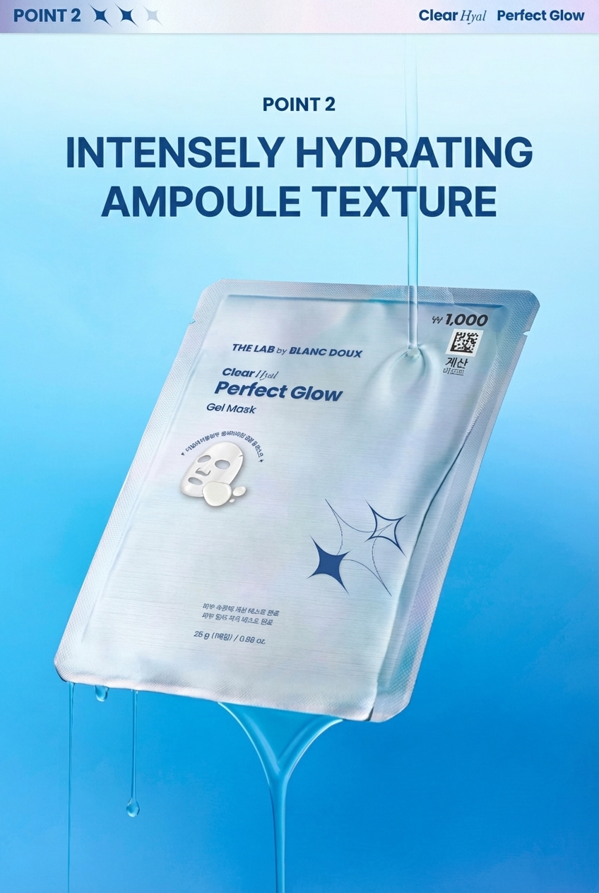 The Lab by Blanc Doux Clear Hyal Radiance Gel Mask 1 Sheet 25g - Section 0