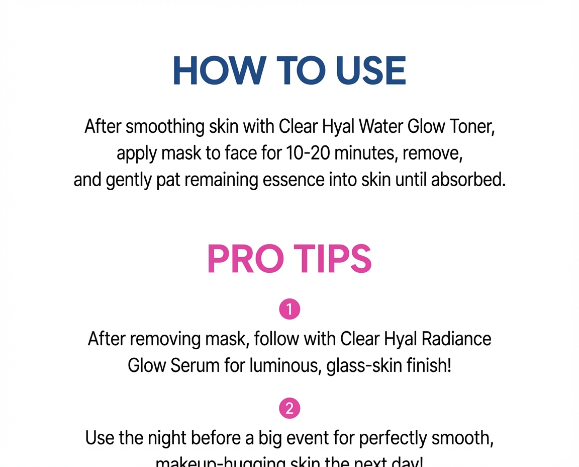 The Lab by Blanc Doux Clear Hyal Radiance Gel Mask 1 Sheet 25g - Section 1