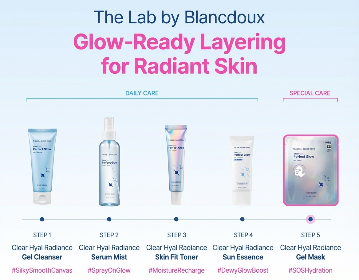 The Lab by Blanc Doux Clear Hyal Radiance Gel Mask 1 Sheet 25g - Section 1
