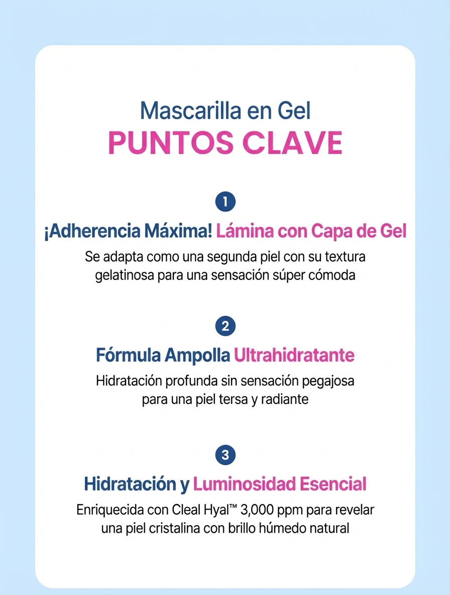 The Lab by Blanc Doux Clear Hyal Mascarilla en Gel Iluminadora 1 Hoja 25g - Section 0